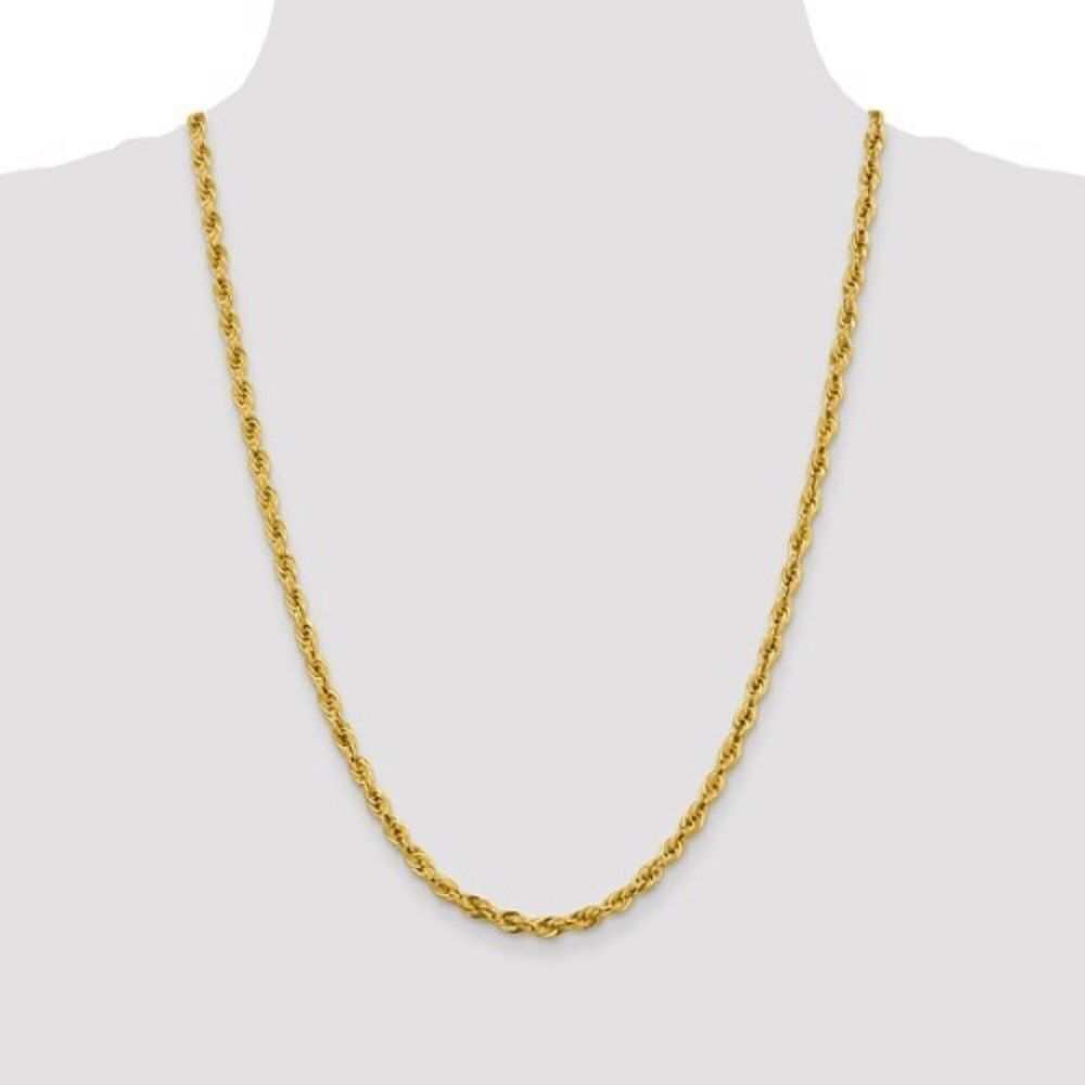 14k Gold 24 inch Rope Chain